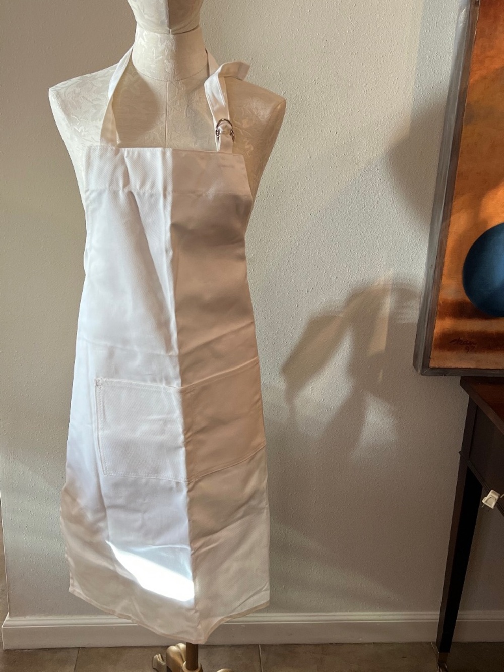 Vintage 1980's White Chefs Apron